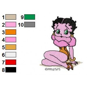 Betty Boop Embroidery Design 20